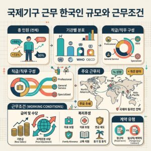 ai thumbnail infographic 국제기구 근무 한국인 규모와 근무조건 1789088941
